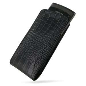   Pouch Type with Belt Clips (Black/Crocodile Pattern): Electronics