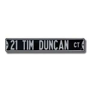  San Antonio Spurs Tim Duncan Court Street Sign Sports 