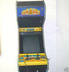 ASSAULT ARCADE VIDEO GAME WITH COIN ACCEPTER USED  