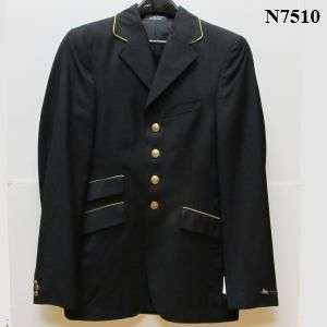 RJ Classics MENS Dressage Coats   Black w/Gold & Navy   LAST ONES LEFT 