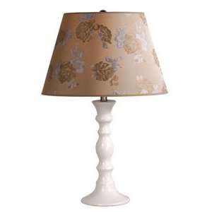 Laura Ashley SLB35113 BTP409 Shelly White Table Lamp:  Home 