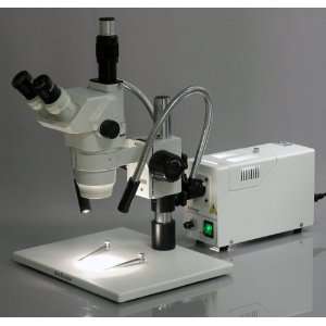 35x 90x Fiber Optical Light Stereo Zoom Microscope:  