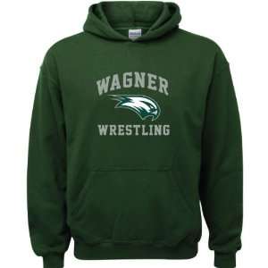  Wagner Seahawks Forest Green Youth Wrestling Arch Hooded 