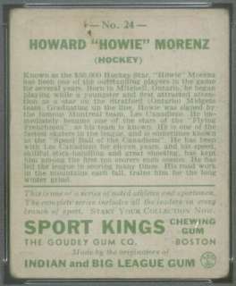 1933 Sport Kings 24 Howie Morenz HKY PSA 2 (3885)  