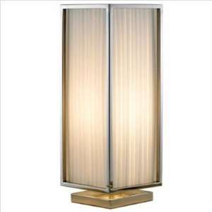  Adesso 3616 02 Luxe Table Lamp in Chrome / White