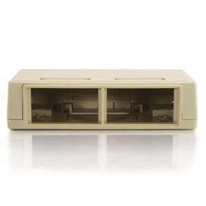  Cables to Go 3842 Snap In Surface Mount Box (Ivory 