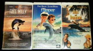 FREE Willy, FLIPPER, & Zeus And ROXANNE   VHS MOVIES  