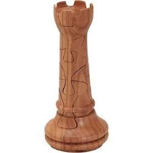Bits and Pieces Rook Chess Piece   3D Wooden Jigsaw Puzzle (difficulty 