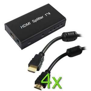  Supply 3D compatible + 4x HDMI WITH ETHERNET Cable M/M for HDTV, PS3 