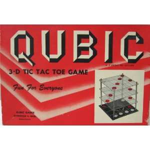  Qubic   3D Tic Tac Toe Game   1962 version   NO MANUAL 