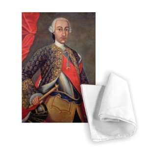Charles III (1716 88) in armour and wearing   Tea Towel 100% Cotton 