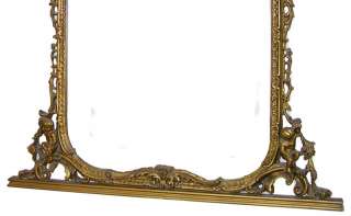 Antique Chippendale Rococo Giltwood Console & Mirror  