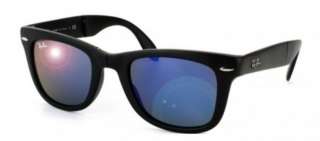 New Ray Ban RB4105 601S68 50 Matte Black / Blue Sunglasses  