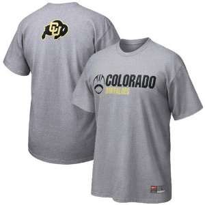  Nike Colorado Buffaloes Ash Practice T shirt Sports 