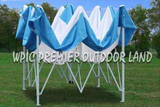 10x10 Pop Up Canopy Party Tent Gazebo EZ Blue white 1  