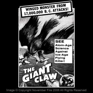 The Giant Claw Shirt Worst Horror movie ever? Campy Fun  