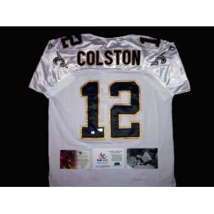  Marques Colston Signed Jersey   Authentic 