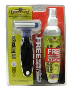 FURminator DeShedding Tool (SMALL) with FREE Shampoo  