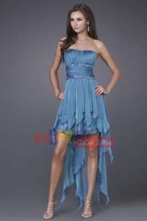 Stock Cornflower blue Mini Prom Dress 6 8 10 12 14​ 16  