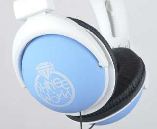   POP 2012 NEW SHINEE S.H.W SHINee World KPOP BLUE EARPHONES HEADPHONES