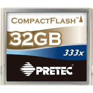  Pretec 32GB 333X 50MB/s Compact Flash Card: Electronics