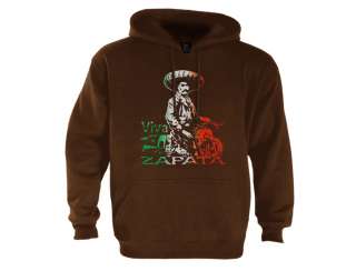 Viva Zapata Mexico Hoodie mexican flag tortia cool  