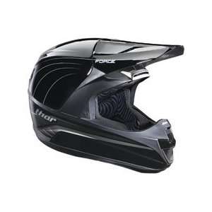 THOR 2010 Force SuperLight Off Road Motorcycle Helmet BLACK/SILVER 2XL