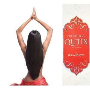   Cuticle Remy Qutix 100% Remy Yaki Weaving Hair 22 Color #1: Beauty