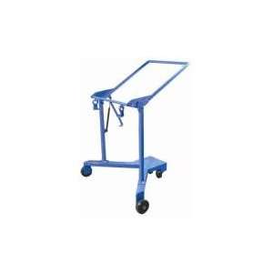  lifts drums up to 7 off the floor. For rimmed 55 gallon steel 