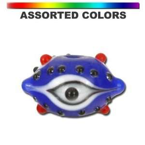  17mm Colorful Lucky Evil Eye Glass Beads Arts, Crafts 