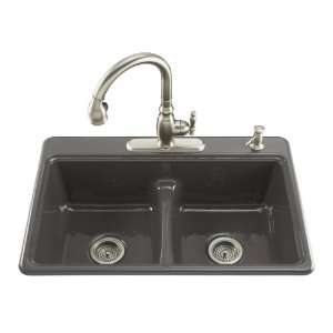 Kohler K 5838 4 58 Deerfield Smart Divide Self Rimming Kitchen Sink 