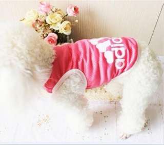 Cute Pet Dog Clothes T Shirt 3 Colors free shipping Size S,M,L,XL,XXL 