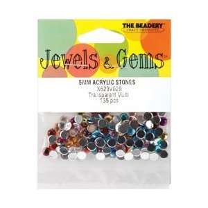   Jewels & Gems Acrylic Stones 5mm 145/Pkg Multi X629V029; 3 Items/Order