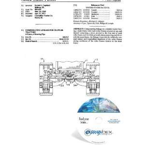  NEW Patent CD for COMPENSATING LINKAGE FOR CRAWLER 