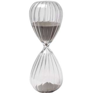 120 Minute 2 Hour Smoke Gray Sand Hourglass Timer Sleek  