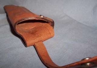 Vintage TAN Leather BIANCHI #1 LAWMAKER Pistol HOLSTER Large S.A. 6 1 