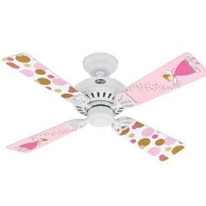  Hunter Fan 23990 Fairy Princess Pink Dots Blades: Home 