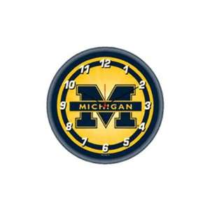    Michigan Wolverines NCAA Round Wall Clock: Sports & Outdoors