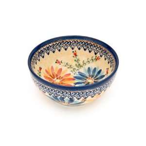  Polish Pottery Autumn Burst Dessert Bowl: Kitchen & Dining