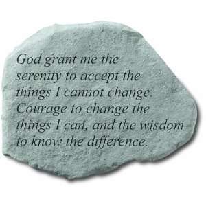  Garden Accent Memorial Stone Serenity Prayer 61120