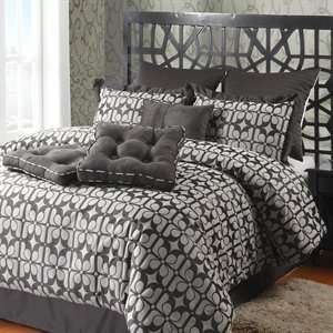  Hallmart 61111 City Dcor Comforter Bedding Set, Charcoal 