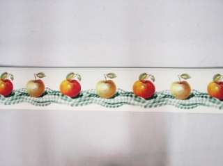 Lot of 4 Apple Fruit Wallpaper Borders Prepasted NEW!  