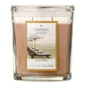   Candle 22oz on the Beach Scented Jar Candle 2 Wicks