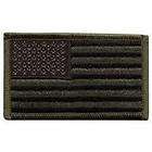 USA AMERICAN FLAG EMBROIDERED SUBDUED OD 3 3/8 X 2 PATC