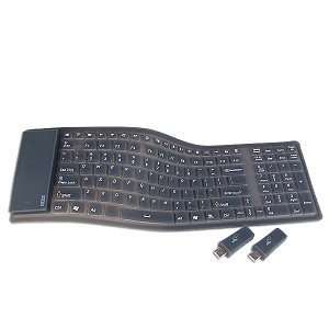  AirTouch Wireless 122 Key USB Foldable Keyboard (Gray 