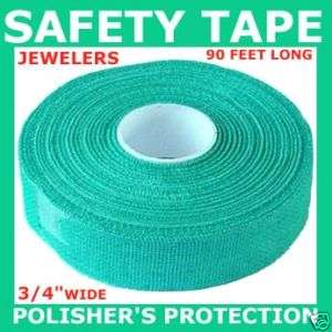 SAFETY TAPE ROLL POLISH FINGER PROTECT SELF STICK GREEN  