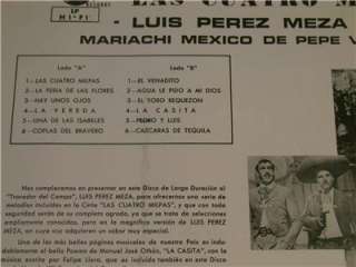 SEALED TEX MEX LP~LUIS PEREZ MEZA~~CUATRO MILPAS~~HEAR  