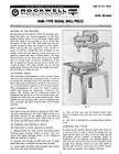 Rockwell VS6 Variable Speed 15 Inch Drill Press Manual items in 