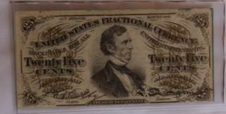   Fractional Currency 25 cent Uncirculated Unc NICE  150E  