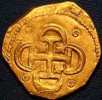 SUPERB 1597 DATED SPANISH GOLD 2 ESCUDOS DOUBLOON COB!  